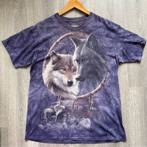 The Mountain Lavender Wolf Tee